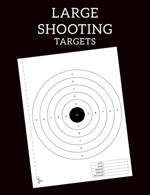 Large Shooting Targets: Training targets range ... B08PXFM664 Book Cover