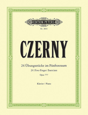 24 Five-Finger Exercises Op. 777 for Piano [German] 001401274X Book Cover