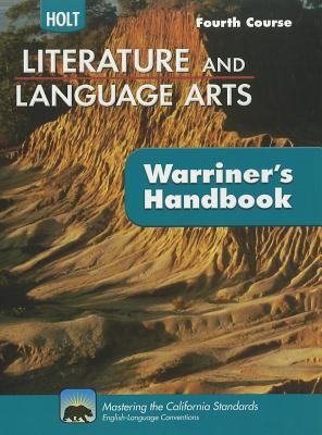 Holt Literature & Language Arts Warriner's Hand... 0030992389 Book Cover