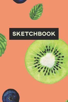 Sketchbook: Blueberry Kiwifruit Food Pattern Pa... 1794128328 Book Cover