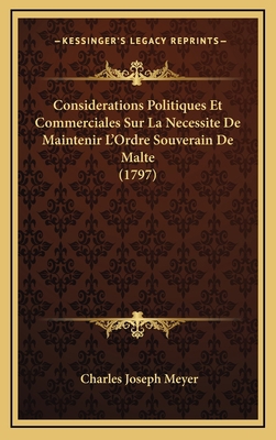 Considerations Politiques Et Commerciales Sur L... [French] 1168715202 Book Cover