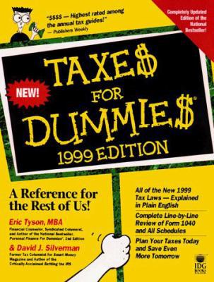 Taxes for Dummies 1999 (Serial) 0764551256 Book Cover