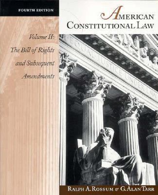 American Constitutional Law: The Bill of Rights... 0312102615 Book Cover