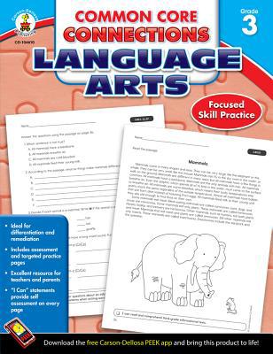 Common Core Connections Language Arts, Grade 3 B00QFWX9N2 Book Cover