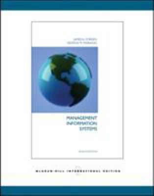 Management Information Systems 007111629X Book Cover