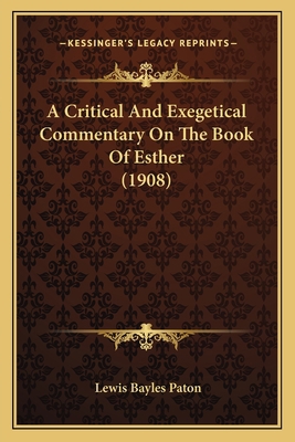 A Critical And Exegetical Commentary On The Boo... 1164035371 Book Cover