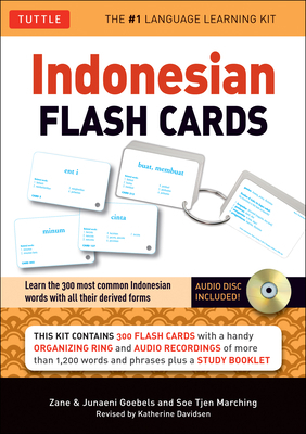 Indonesian Flash Cards: Learn the 300 Most Comm... 0804843635 Book Cover