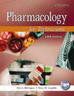 Pharmacology for Technicians 0763852333 Book Cover