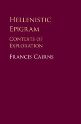 Hellenistic Epigram 1107168503 Book Cover