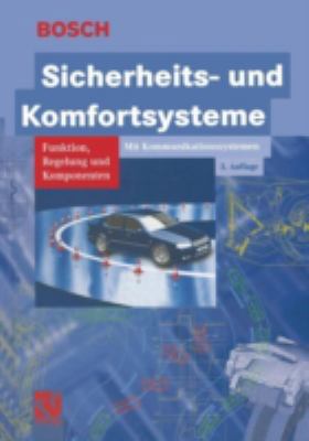 Sicherheits- Und Komfortsysteme: Funktion, Rege... [German] 3322803252 Book Cover