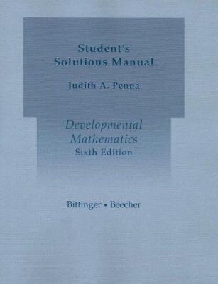 Developmental Mathematics: Student's Solutions ... B000GCH4XS Book Cover