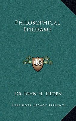 Philosophical Epigrams 1168669707 Book Cover