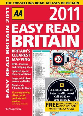AA Easy Read Britain 2011 (Road Atlas) 0749566183 Book Cover