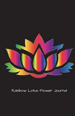 Rainbow Lotus Flower Journal: Book Writing Notebook Blank Diary Lined Page Book Plain Journal 5.5 x 8.5