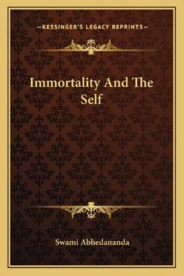 Immortality And The Self 1162841796 Book Cover