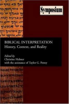 Biblical Interpretation: History, Context, and ... 158983089X Book Cover