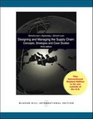 Designing and Managing the Supply Chain: Concep... 0071287140 Book Cover