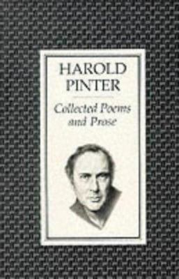 Collected Poems and Prose 0571160905 Book Cover