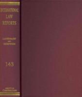 International Law Reports 0521198011 Book Cover