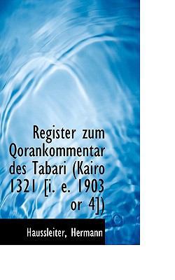 Register Zum Qorankommentar Des Tabari (Kairo 1... 111337649X Book Cover