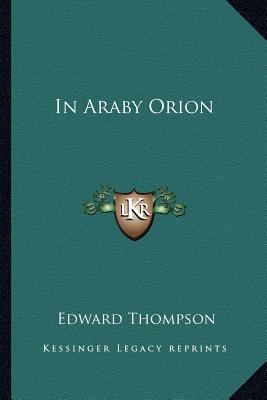 In Araby Orion 1162749709 Book Cover