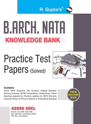 B. Arch. NATA Knowledge Bank Practice Test Papers 9388642899 Book Cover