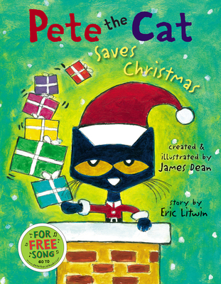 Pete the Cat Saves Christmas: A Christmas Holid... 0062945165 Book Cover