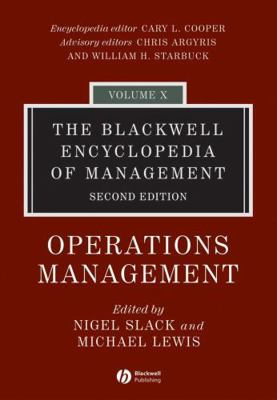 The Blackwell Encyclopedia of Management, Opera... 1405110961 Book Cover