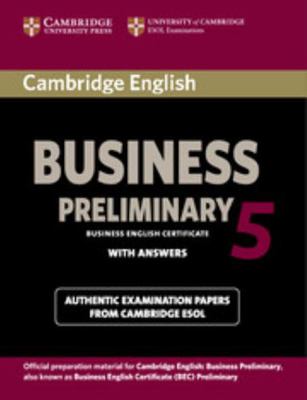 Cambridge English Business 5 Preliminary 1107631955 Book Cover