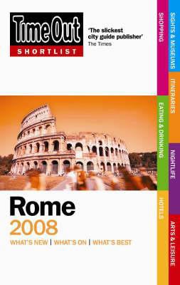 Time Out Shortlist 2008 Rome 1846700248 Book Cover