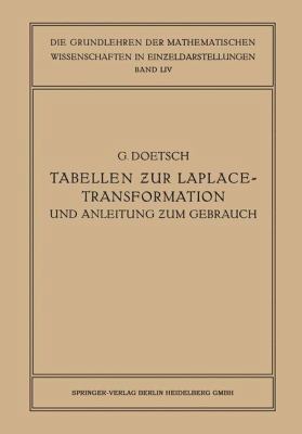 Tabellen Zur Laplace-Transformation Und Anleitu... [German] 3642527922 Book Cover