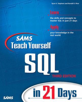 Sams Teach Yourself SQL in 21 Days 0672316749 Book Cover