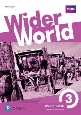 WIDER WORLD 3 WORKBOOK WITH EXTRA ONLINE HOMEWO... 1292178760 Book Cover