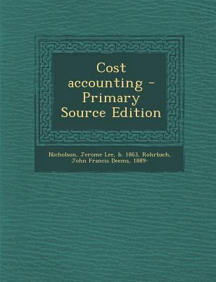 Cost Accounting 1287670881 Book Cover