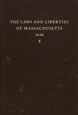 The Book of the General Lawes and Libertyes Con... 087328173X Book Cover