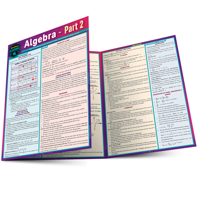 Algebra Part 2: A Quickstudy Laminated Referenc... 1423251113 Book Cover