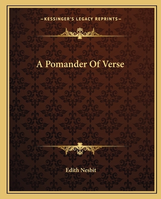 A Pomander Of Verse 1162649771 Book Cover