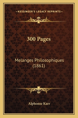 300 Pages: Melanges Philosophiques (1861) [French] 1166469336 Book Cover