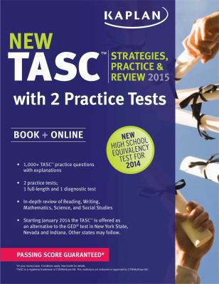 Kaplan TASC 2015-2016 Strategies, Practice, and... 1618658867 Book Cover