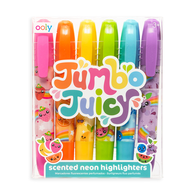 Office Product OOLY, Jumbo Juicy, Scented Highlighters, Chisel Tip - Set of 6 Book