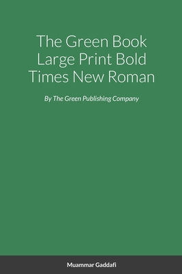 The Green Book Large Print Bold Times New Roman [Large Print] 1990254047 Book Cover