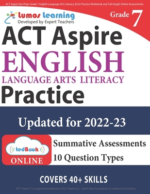ACT Aspire Test Prep: Grade 7 English Language ... 1945730226 Book Cover