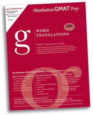 Word Translations GMAT Preparation Guide (Manha... 097901753X Book Cover