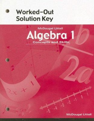 Algebra Concepts and Skills: Worked Out Solutio... 0618078649 Book Cover