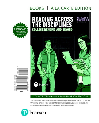 Reading Across the Disciplines: College Reading... 0134397290 Book Cover