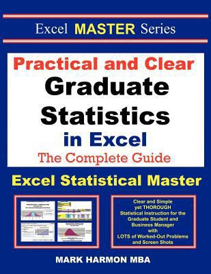 Practical and Clear Graduate Statistics in Exce... 1937159132 Book Cover