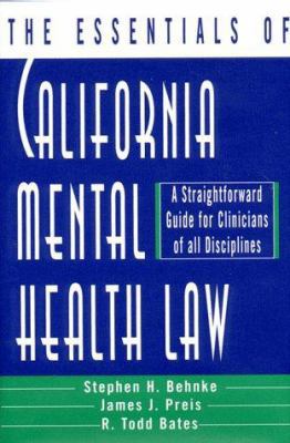 Essentials of California Mental Health Law B007CGUC9O Book Cover