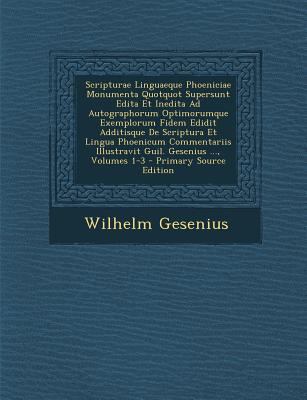 Scripturae Linguaeque Phoeniciae Monumenta Quot... [Latin] 1293422177 Book Cover