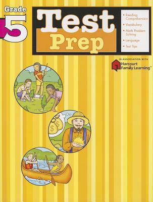 Test Prep: Grade 5 (Flash Kids Harcourt Family ... 1411404017 Book Cover