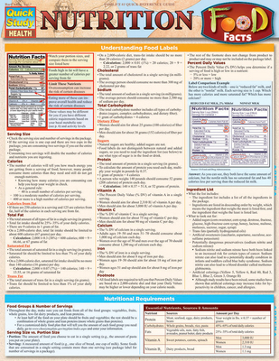 Nutrition Food Facts: Quickstudy Laminated Refe... 142322597X Book Cover